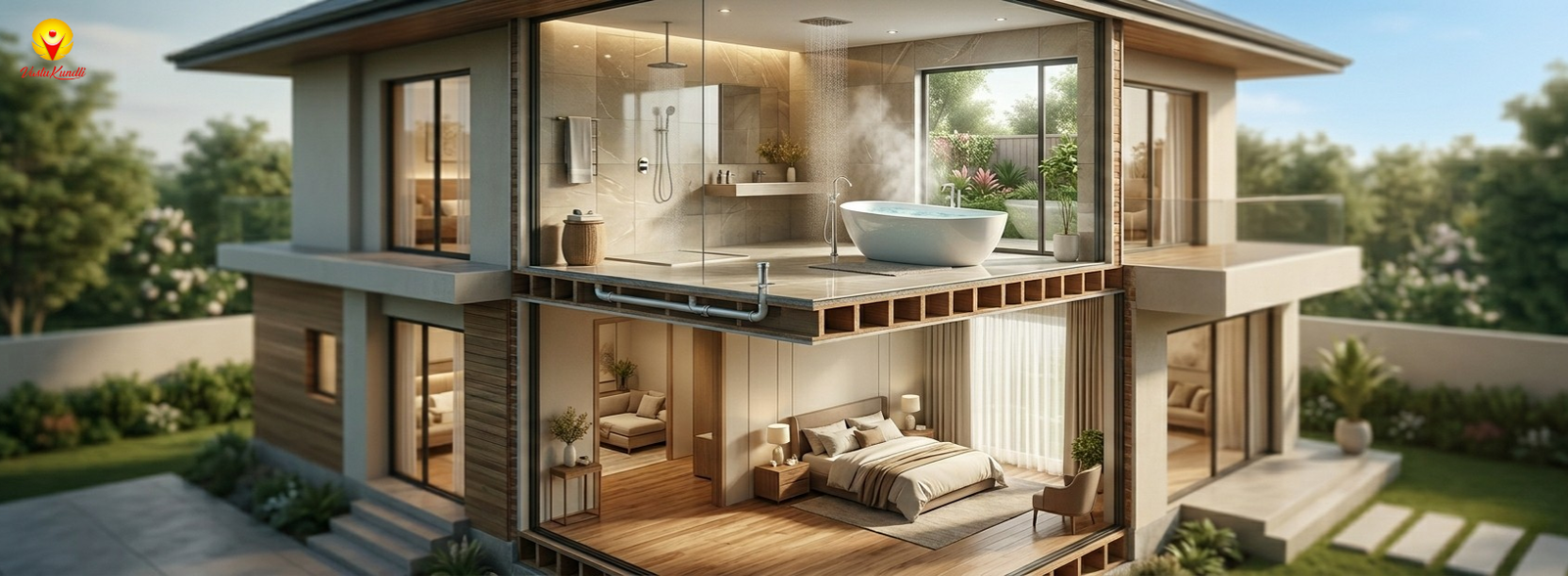Bathrooms Above Sleeping Areas